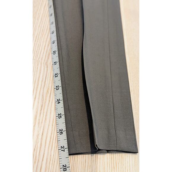 Vince Womens Wool Trousers Pants Size 4 Brown Tuxedo Stripe Classic Work Office - Picture 8 of 9